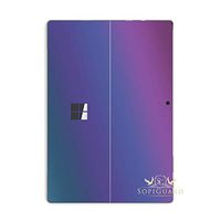 SopiGuard Skin for Microsoft Surface Pro 6 Precision Edge-to-Edge Vinyl Sticker (Avery Rushing Riptide Cyan/Purple)
