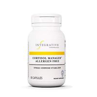 Cortisol Manager Allergen Free - Integrative Therapeutics - Sleep, Stress, Cortisol Support Supplement - Ashwagandha, Phosphatidylserine, L-Theanine - Support Adrenal Health - Vegan - 90 Capsules