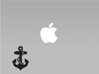 Anchor with Rope Vinyl Macbook/Laptop Decal Sticker Graphic