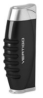 Vertigo Blitz Single Torch Lighter w/Fold-Out Punch (Black)