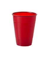 Exquisite 12 oz Red Plastic Cups II 50 Count Bulk Pack Disposable Party Cups II Premium Quality Plastic Tumblers for Parties