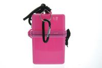 Waterproof Cigarette Case, with BIC Lighter Carabiner - BLUE & Bonus RFID Protection! (PINK CASE)