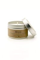Moon Soy Intention Candle 4oz. Travel Tin Night Blooming Jasmine Moonstone Gemstones Aloha Elixir Made in Hawaii