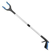 Reacher Grabber Tool, 32" Foldable Grabber Reacher for Elderly, Lightweight Extra Long Handy Trash Claw Grabber, Reaching Assist Tool for Trash Pick Up, Nabber, Litter Picker, Arm Extension (Blue2)