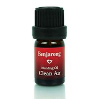 [Benjarong Aroma Clean Air] Refreshing air blending essential oil 100% pure therapeutic grade - 5ml/0.16oz - Tea tree, Peppermint, Geranium, Cedar wood - gift item package.