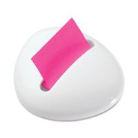 Post-it Pop-up Notes Dispenser for 3 x 3-Inch Notes, Pebble Collection by Karim, White Dispenser
