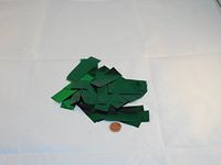 Metallic Confetti Rectangular (Polo Green)