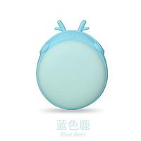 Cartoon Mini USB Hand Warmer Portable Plus Charging Treasure 2-in-1 Creative Hand Warmer-Blue Deer