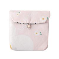 TOPBATHY 2 Pcs Sanitary Napkin Pad Storage Bag Sanitary Pad Organizer Bag Purse Holder Sanitary Towel Container for Women (Pink)