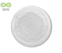 Bulk Compostable Soup Cup Lids, 8oz, EcoLid Renewable: Eco-Products EP-ECOLID-SPS (2000 Hot Cup Lids)