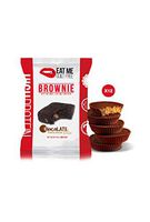 Eat Me Guilt Free High Protein Brownie: Healthy Low Carb Snack or Dessert, 20g Protein, Chocolate Peanut Butter Bliss (12 Count)