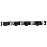 Fdit Mop and Broom Holder Rack - Mop Broom Holder Wall Mounted Tools for Home Kitchen Garden Garage Saving Space(4 Position 5 Hooks)