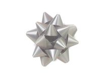 Silver Small Star Gift Bows (48 Pack ) 2-1/2"