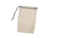 Cotton Muslin Bags 50 Count (5 x 7 inches) Black Hem Black Drawstring, Made with 100% Cotton in The USA by Celestial Gifts