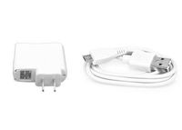 AC Adapter with USB Cable for HealthmateForever Rechargeable Smart Pain Relief Massage Therapy Devices (White)