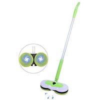 OUCAXIA Cordless Rechargeable Electric Mop,Scrubber Dual Head Spin Rotating Design 3-in-1 Extendable Handle,Electric Mops for Floor Cleaning