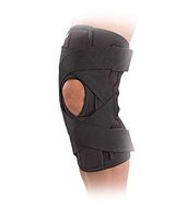 MUELLER WRAPAROUND KNEE BRACE DELUXE, BLACK - LG