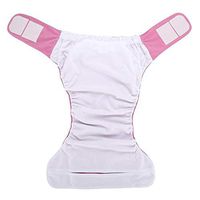 Large Adult Cloth Diaper Reusable Washable Adjustable Large Nappy Old Man Disabled Postoperative Care(Rose306)