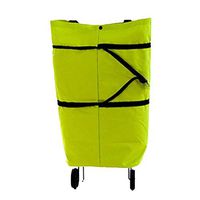 Rolling Shopping Bag Oxford Cloth Foldable Wheel Shopping Bag Lightweight Hard Wearing Dual-Purpose Tote Shoulder Trolleys