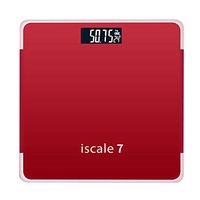 Shentesel 180kg Body Scale Accurate Electronic Weight Tempered Glass Home Bathroom Floor - Red