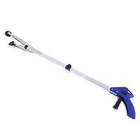 Foldable Reacher Grabber, Aluminium Alloy Long Arm Folding Helping Hand Trash Litter Picker Suction Cup Grabber Reach Pick-Up Tool Mobility Grip Hand Aid By Rely2016