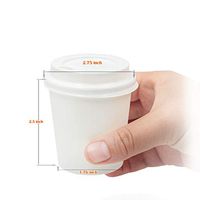 •GOLDEN APPLE, Disposable Paper Coffee Cups 4 oz. Cups & Lids Quantity 50 Cups per Pack.