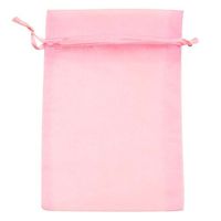 ATCG 100pcs 3x4 Inches Drawstring Organza Pouches Wedding Party Jewelry Favor Gift Candy Bags (LIGHT PINK)