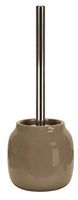 Kleine Wolke Sonic Elegant Stoneware Toilet Brush Holder 14.76"t X 4.92"w (Taupe)