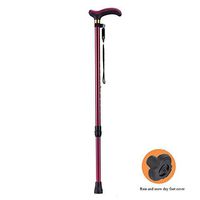 ZSH-GZ Cane, Height Adjustable, Small Size, Light Aluminum Cane, Rubber Cannula Adjustable Crutches, Suitable for Men, Women, Arthritis, The Elderly and The Elderly (Color : A)