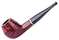 Wooden Tobacco Smoking Pipe, Hand Carved of Briar Root, Fits 9mm Filter, Comes with Pouch, Boxed (Bulldog,Mahogany)