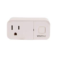 Vivitar HA-1006 Mini WiFi Outlet with USB Charger, Smart Plug, Built-in Wi-Fi Connectivity, 10 Amp 3 Prong Outlet, 2.1 Amp USB Out, Energy Saver Dusk to Drawn Feature, Works with iOS & Android