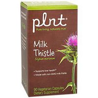 plnt Milk Thistle NonGMO Organic FullSpectrum Milk Thistle Herb Standardized Milk Thistle Extract, Supports Overall Liver Health (90 Vegetarian Capsules)