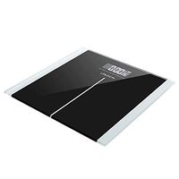 PEATAO Personal Scale, 180Kg Slim Waist Pattern Multi-Point Sensor Non-Slip Feet HD LCD Display Personal Scale Black [US Stock]