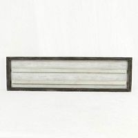 30" X 8" X 1.5" Wood Framed Sign (Letterboard) White – 15212