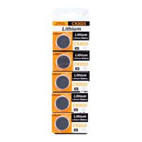 hnfltd Set of 5pc CR2025 3v Lithium Button Cell Battery