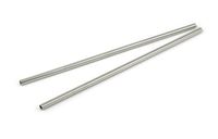 StainlessLUX 77512 2-piece Extra-long Stainless Steel Milkshake Straws/Smoothie Straw Set, 12 Inches Long x 0.3 Inches Diameter, Brilliant Finish Food-safe 18/8 Stainless, 2 Straws in a Set