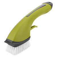 Cleaning brush Pans Pots Kitchen Sink Cleaning Comfortable Handle Odorless bristles (绿色)