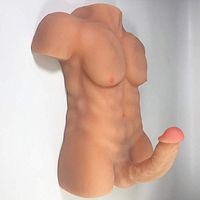 7KG Huge Torso with Hole TPE Séx Dõlls TPE Male Men Clothes 3D Body Torso Sexy Dolly Silicone Love-Doles Realistic Toys Real Live Feeling Size for (Female Woman Relax Gift)