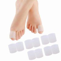 Povihome 10 Pack Big Toe Sleeves, Gel Toe Protectors, Gel Toe Caps Pads for Big Toe Protect, Stubbed Toe,Crossing Toes,Corns and Calluses