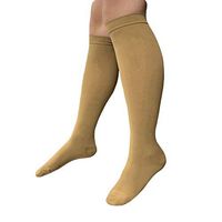 HealthyNees Closed Toe 30-40 mmHg Medical Compression Extra Big Wide Calf Plus Size Varicose Veins Severe Swelling Circulation Extra Firm Sock (Beige, 2XL)