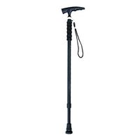 Elderly and Disabled Crutches- Elderly Cane Aluminum Alloy Non-Slip Cane Durable Old Man Cane Easy to Use (Color : Black, Size : 97cm)