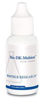 BIOTICS Research Bio-DK-Mulsion™ - 125 mcg (5000 IU) Emulsified Vitamin D3 and 300 mcg Vitamin K per Serving, MK-7, Stronger Bones, Heart Health, Musculoskeletal Strength, Healthy BMI. 1 fl oz, White