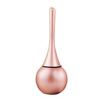 Modern Toilet Brush & Holder, Stainless Steel Bowl Base ABS Handle Detachable Toilet Cleaning Set (Rose Gold)