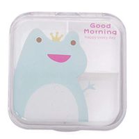 GoodKE Portable Pill Box 4 Grids Medicine Case Container Storage Holder Pill Dispensers & Reminders