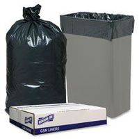 Liner, 20-23 Gal Slim Jim Can,28-1/2"x43",150/BX, Black, Sold as 2 Box, 150 Each per Box