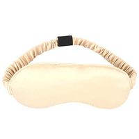 AURAA Comfortable, Adjustable Position, Ultimate Blindfold Super Soft 100% Mulberry Silk Sleep Mask Ivory