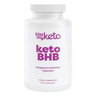 Kiss My Keto BHB Exogenous Ketones Keto Supplement — BHB Keto Capsules [800 mg], 1 Month Supply | Exogenous Ketone Base BHB Salts for Ketogenic Diets, Supports Ketosis (60 Capsules)