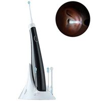 Ear Wax Remover, Sonic Vibration Electric Spiral Ear Cleaner with LED Light, Reusable Safe and Soft Earpick Spoon Earwax Cleaning Tool Kit