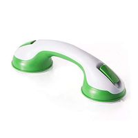 SUPOW Bathroom Grab Bar, Strong Suction Shower Handle & Bathroom Balance Bar Anti-slipping Suction Cup Support Assist Handle Grip Hand Rail Helping Tool Wall Mount for Elderly & Children (Green.)