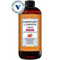 Liquid Carnipure™ LCarnitine 1100mg Raspberry Flavor, Clinically Studied Ingredient Supports Weight Management, Energy Production Fat Metabolism (16 Fl Oz.) by The Vitamin Shoppe